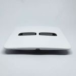 Placa 2 Postos Separados 4x4 com Suporte Branca Gracia