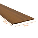 Forro PVC Imbuia Normatizado 8mm 20x300cm Pacote com 3m2