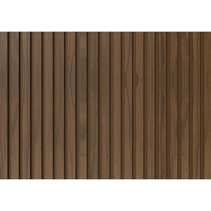 Painel Ripado EVA Autocolante Madeto Nogueira Natural 10cmx2,5m