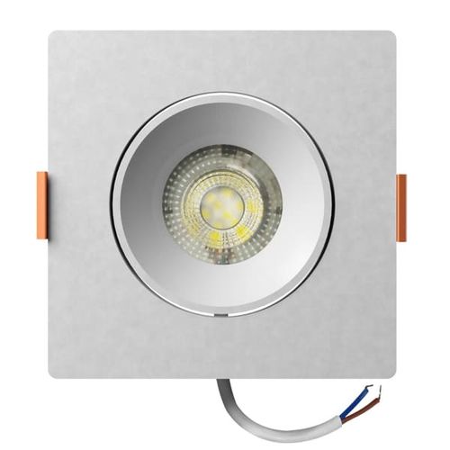 Spot LED Easy Decor Embutir Quadrado Branco 5W 450 Lúmens Luz Neutra