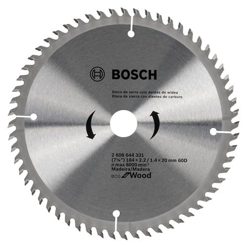Disco de Serra Circular com 60 Dentes Eco Bosch