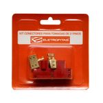 Kit Conectores Eletrofitas EF18x2 - 4un de 3 saídas para Tomada 2P
