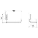 Porta Papel Higiênico Idea sem Tampa Cromado