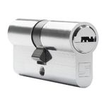 Trava de Segurança Roseta Redonda 4 Pinos Multiponto 55mm Inox Polido