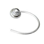 Porta Toalha de Rosto Design Argola Cromado