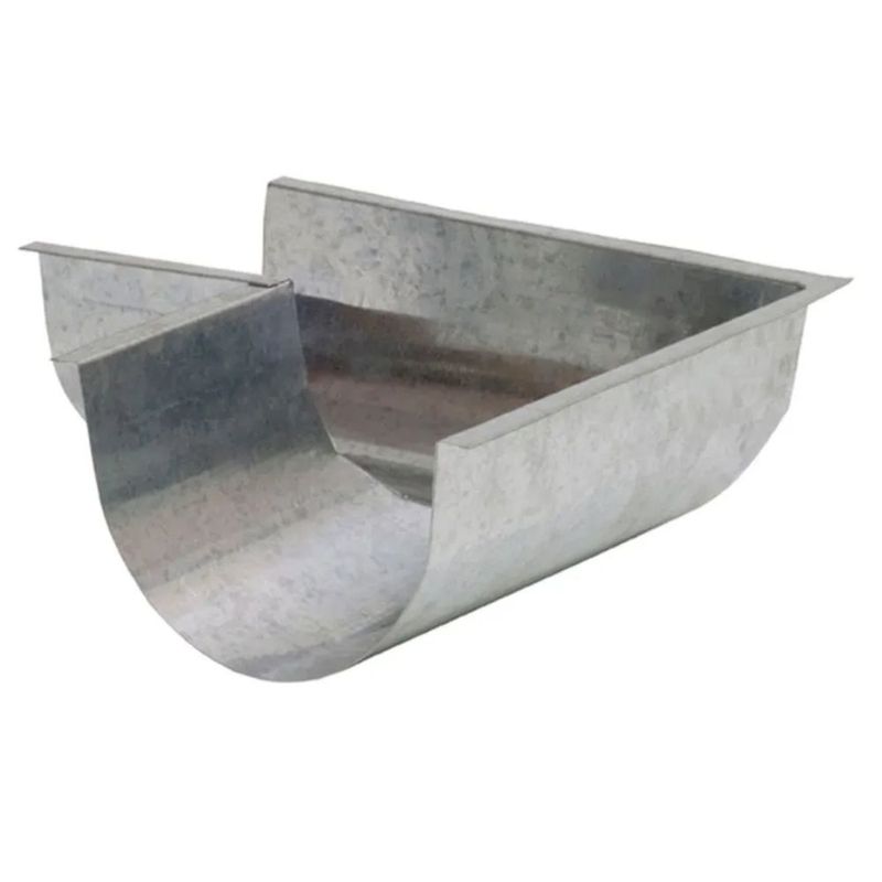 Esquadro Platibanda Aço Corte 28 Galvalume 25cm Calhaforte