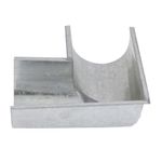 Esquadro Platibanda Aço Corte 28 Galvalume 25cm Calhaforte