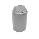 Lixeira Redonda 12L Cinza com Tampa JSN
