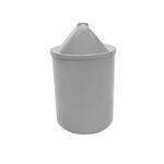 Lixeira Redonda 12L Cinza com Tampa JSN