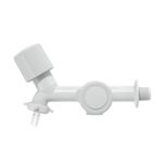 Torneira para Tanque/Jardim Parede Curta Florença Saída Máquina Branco