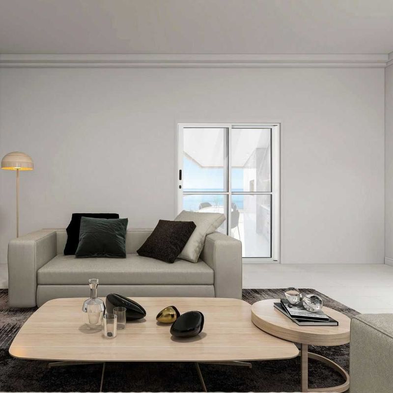 Porta de Correr 2 Folhas Vidro Liso Alumínio Branco Direito 210x150cm