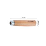 Colher de Pedreiro 8" Canto Reto Cabo Madeira Momfort