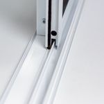 Janela de Correr 4 Folhas sem Grade Alumínio Branco 100x150cm