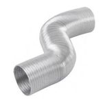 Tubo de Saída de Ar Sanfonado Alumínio 1,5m 90mm Distak