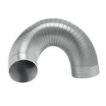 Tubo de Saída de Ar Sanfonado Alumínio 1,5m 90mm Distak