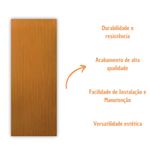 Folha de Porta Lisa Melamínica Colméia Mogno 210x60cm