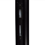 Porta Postigo Vidro Boreal Alumínio Preto Direito 210x80cm