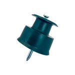 Roldana Plástica com Prego de Aço 36x36mm Sforplast 5 Peças