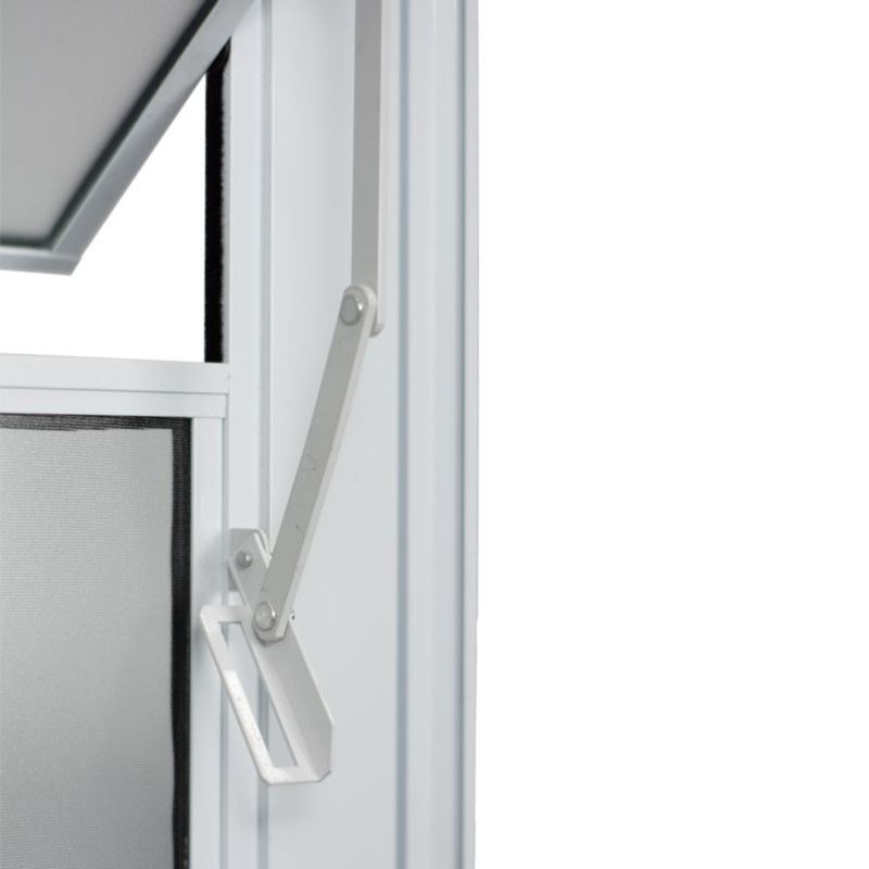 Porta Basculante Vidro Boreal Alumínio Branco Esquerdo 210x80cm