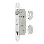 Fechadura Interna Roseta Redonda L892 55mm Inox Lixado