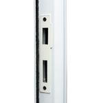 Porta Lambril Alumínio Branco com Fechadura Direito 210x80cm