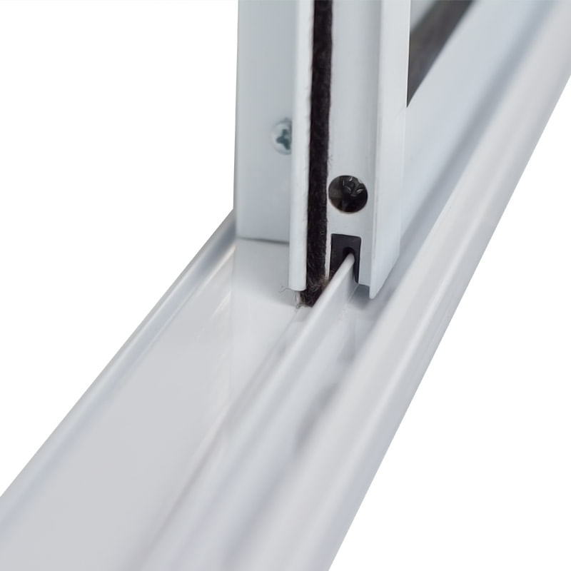 Janela de Correr 2 Folhas sem Grade Alumínio Branco 100x120cm