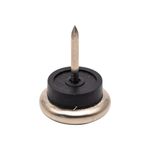 Sapata Deslizante com Prego 22mm Aço Niquelado 10 Peças