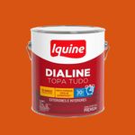 Esmalte Premium Base Água Alto Brilho Dialine Laranja 3L