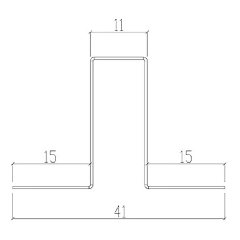 Cartola Omega X Aço para Forro Branco Rupia 3m Multiperfil