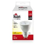 Lâmpada de LED Dicroica MR16 6,5W GU10 525 Lúmens Luz Amarela