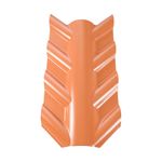 Cumeeira Espigão Superior PVC Articulada Terracota 81x29cm Afort