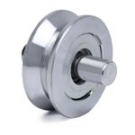 Roldana em V para Portão 2" Aço Zincado 02 Peças