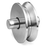 Roldana em V para Portão 2" Aço Zincado 02 Peças