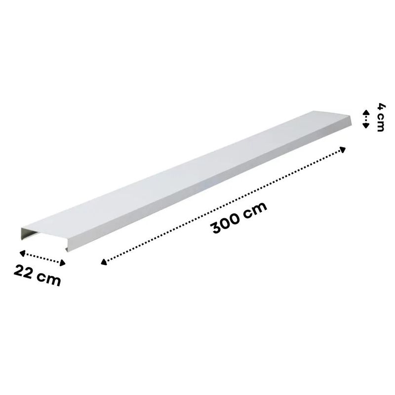 Rufo Capa Aço Corte 33 Galvalume Branco 3m Calhaforte
