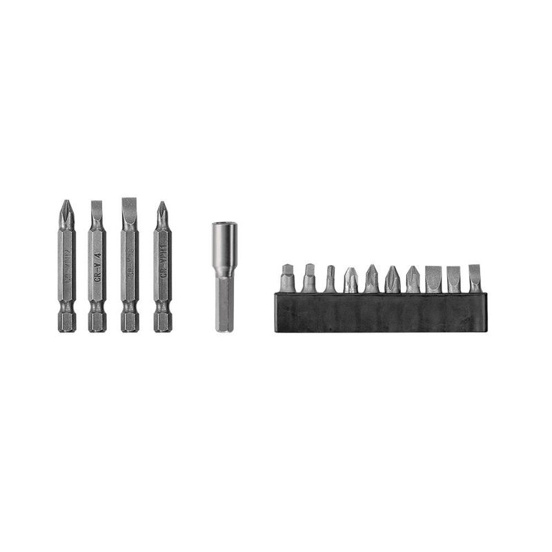 Parafusadeira Dobrável 1/4" com Bits 3,6V à Bateria Schulz