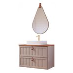 Gabinete para Banheiro Sense Cappuccino/Freijó 80,3cm