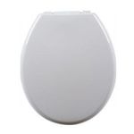 Assento Sanitário Convencional Almofadado PU Oval Bege