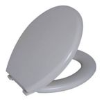 Assento Sanitário Convencional Almofadado PU Oval Bege