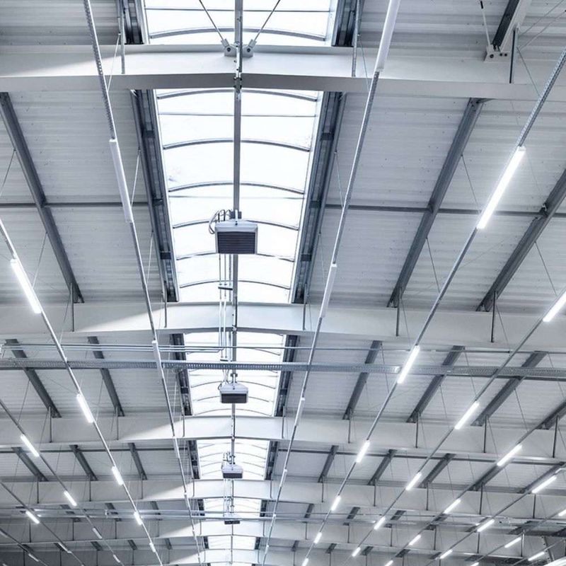 Perfil Comercial Slim de Aço 124cm para Lâmpada Tubular T8