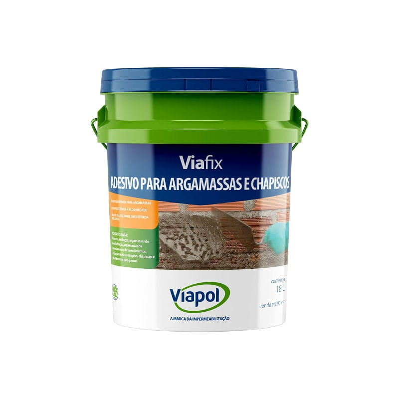 ADITIVO P/ ARGAMASSA PVA E P/CHAPISCO VIAFIX BR 18L