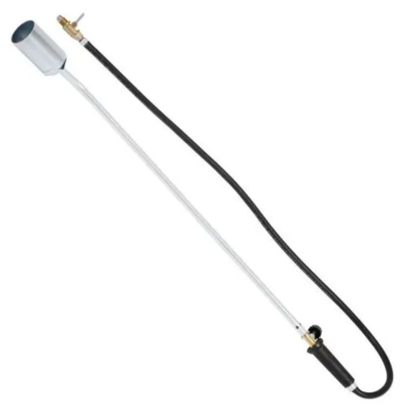 Maçarico Lança Chamas Haste 650mm Mangueira 1m Carbografite