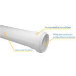 Tubo Esgoto Série Normal PVC DN50 Branco 6m Fortlev