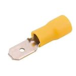 Terminal Encaixe M 4-6mm² Amarelo Eletrokit 20 Peças