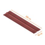 Cumeeira Fibra Vegetal Vermelha 2x0,48m Onduline