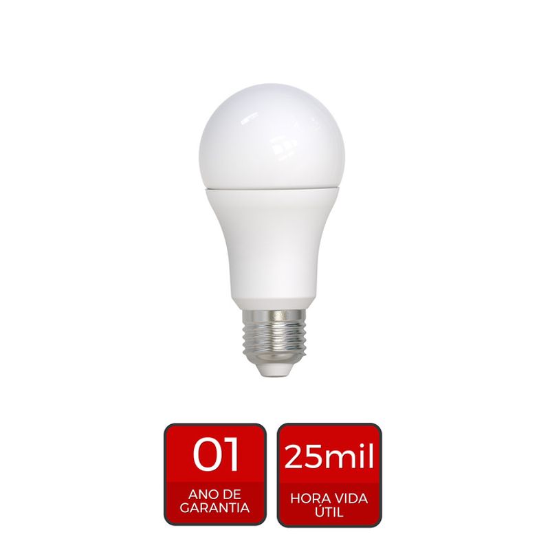 Lâmpada de LED Bulbo 9W E27 803 Lúmens Luz Branca