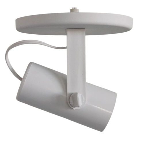 Spot de Sobrepor Tubo Branco para 1 Lâmpada E27