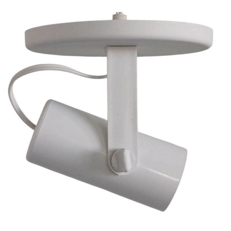 Spot de Sobrepor Tubo Branco para 1 lâmpada E27