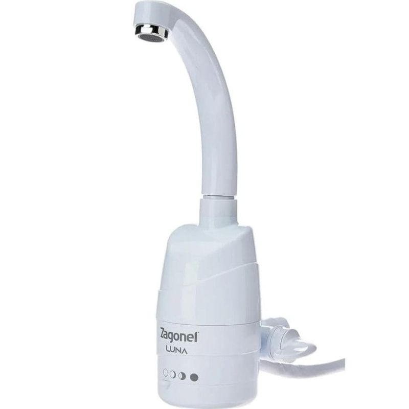Torneira Elétrica Luna de Parede Branca 220V 5500W Zagonel