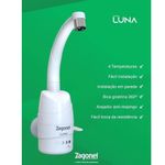 Torneira Elétrica Luna de Parede Branca 220V 5500W Zagonel