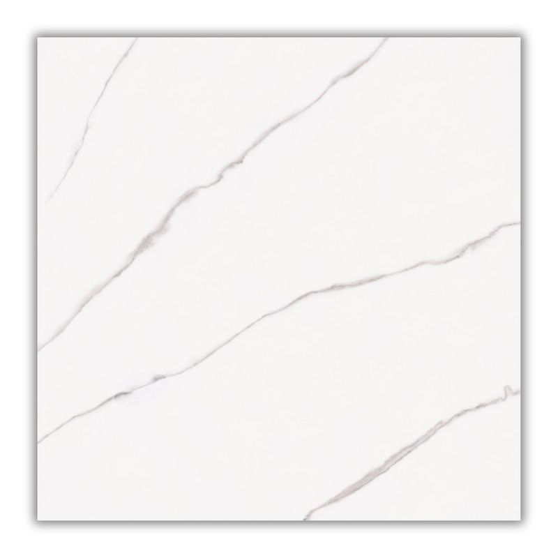 Porcelanato Carrara Retificado Acetinado Branco 53x53cm 2,28m2